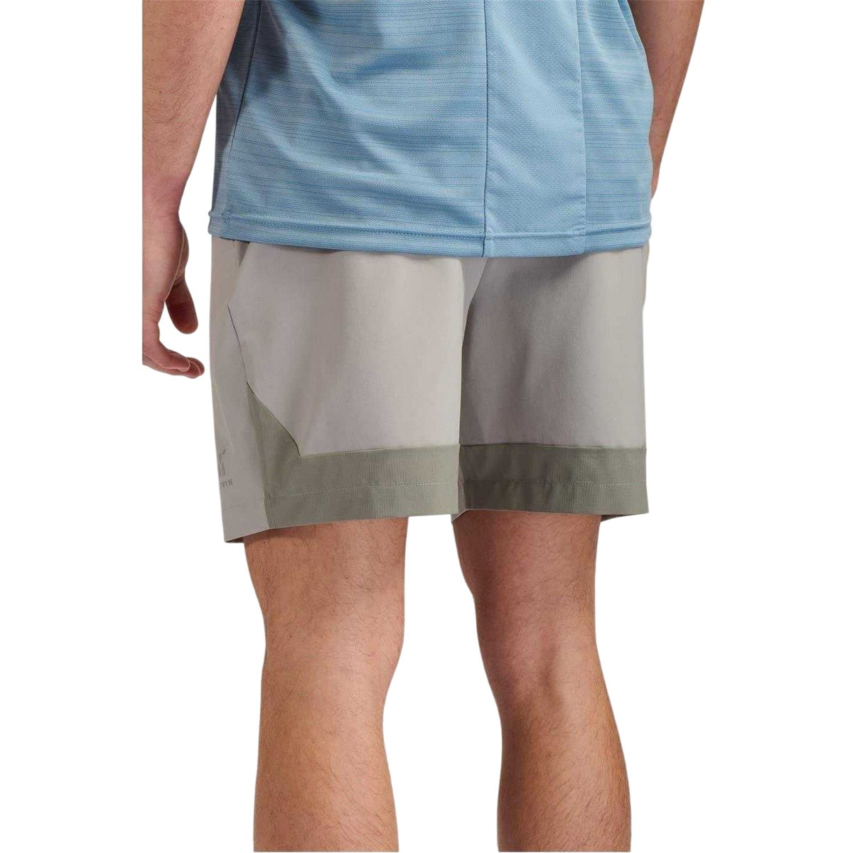 Grey Marl - Back - ALTRYN Mens Elliot Tech Lightweight Running Shorts
