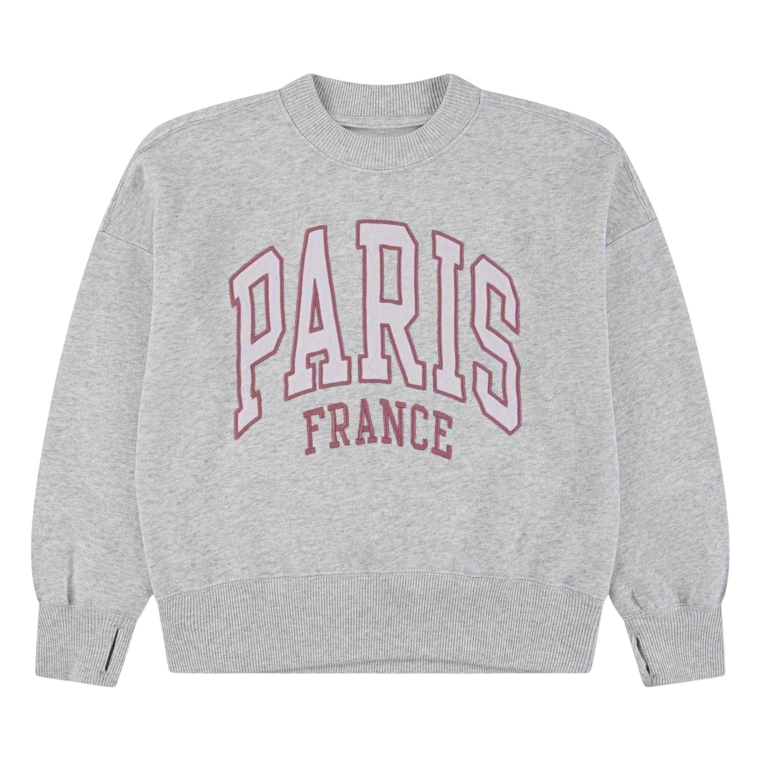 Light Grey - Front - Abercrombie & Fitch Childrens-Kids Paris Sweatshirt