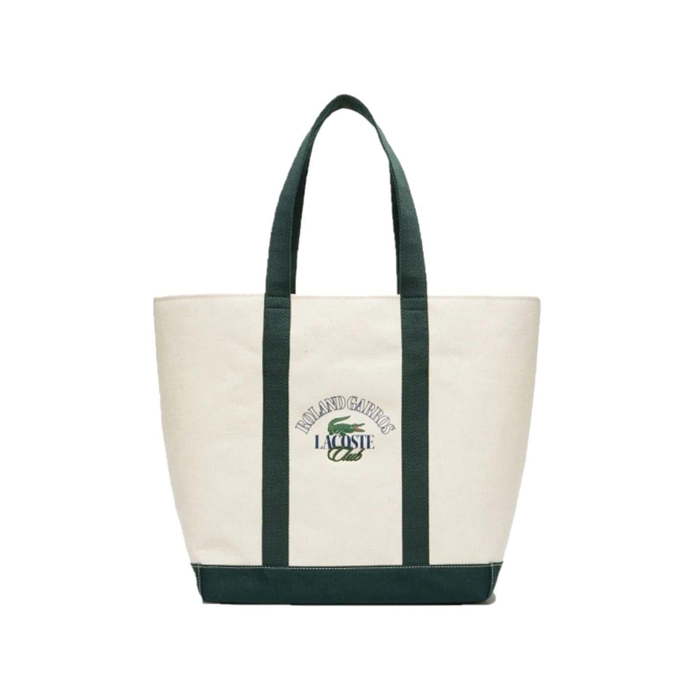 Natural Print - Front - Lacoste Roland Garros Canvas Tote Bag