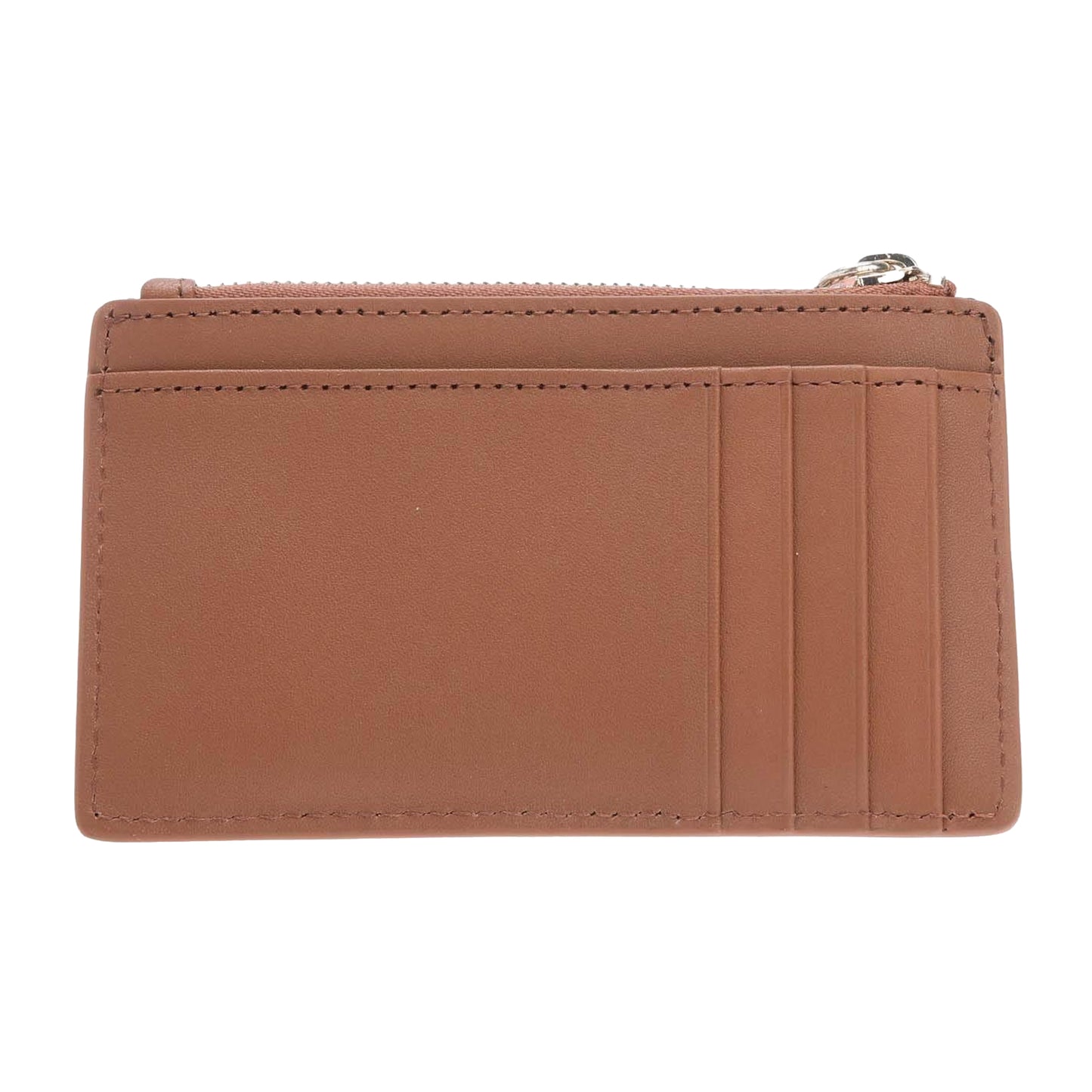 Brown - Back - Ted Baker Womens-Ladies Darcena Logo Bovine Leather Zipped Purse