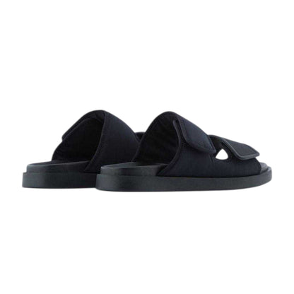 Black - Back - Emporio Armani EA7 Womens-Ladies Flat Sandals
