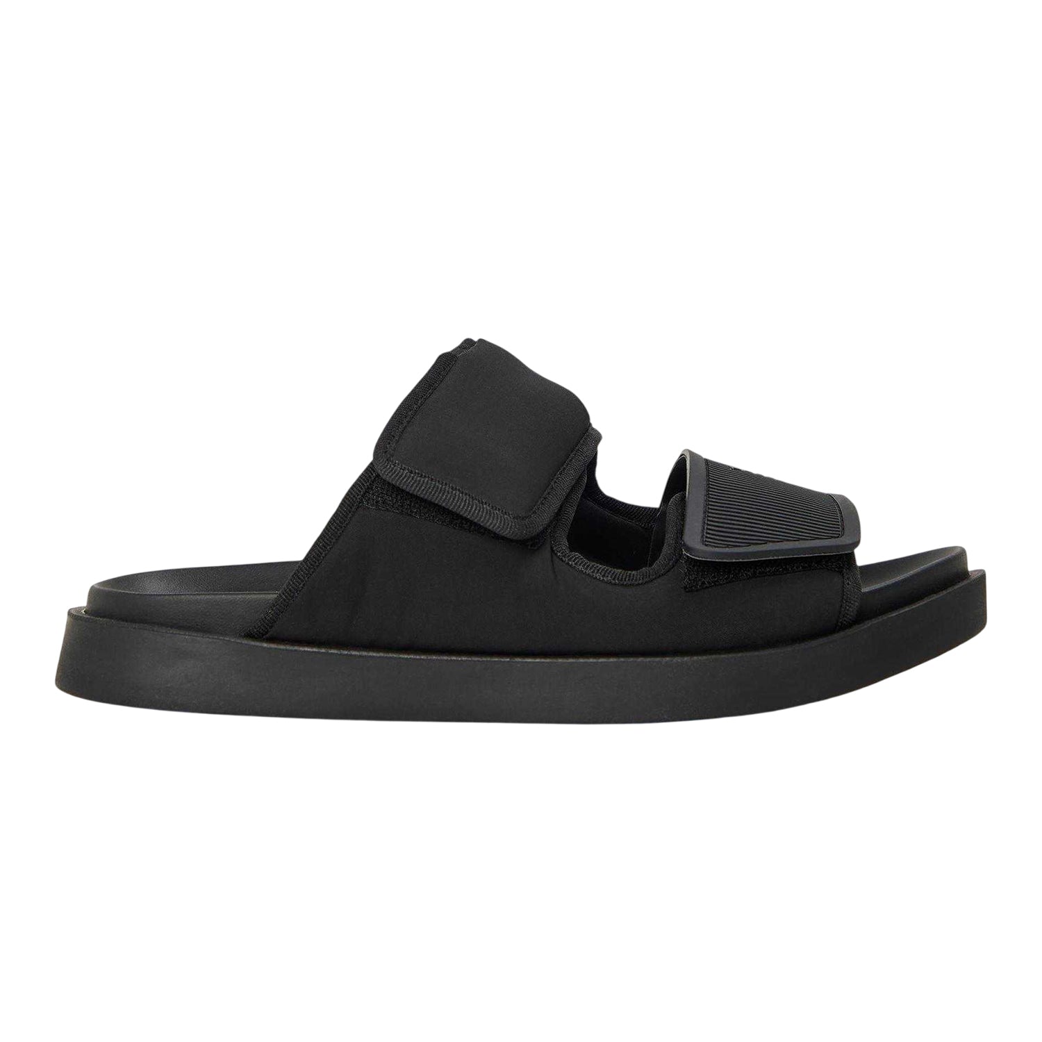 Black - Front - Emporio Armani EA7 Womens-Ladies Flat Sandals