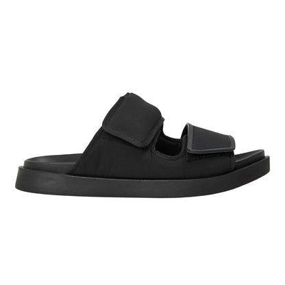 Black - Front - Emporio Armani EA7 Womens-Ladies Flat Sandals