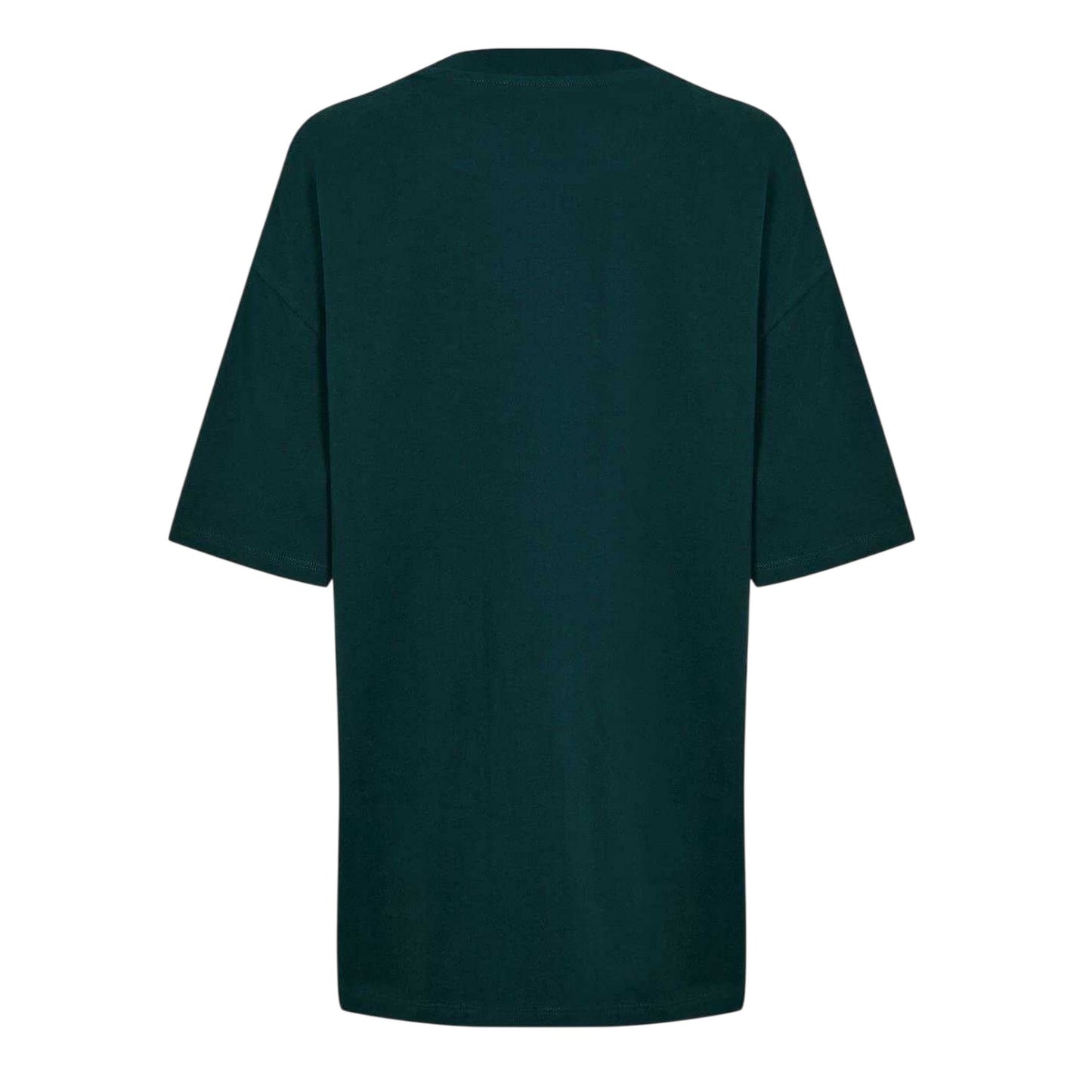 Dark Green - Back - Jack Wills Womens-Ladies Logo Oversized T-Shirt