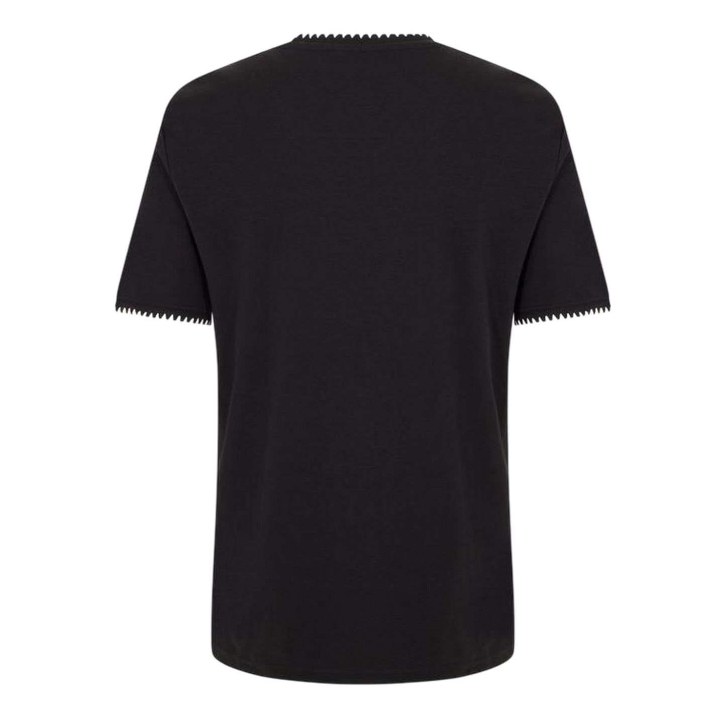 Black-Ecru - Back - Threadbare Mens Perth Knitted T-Shirt