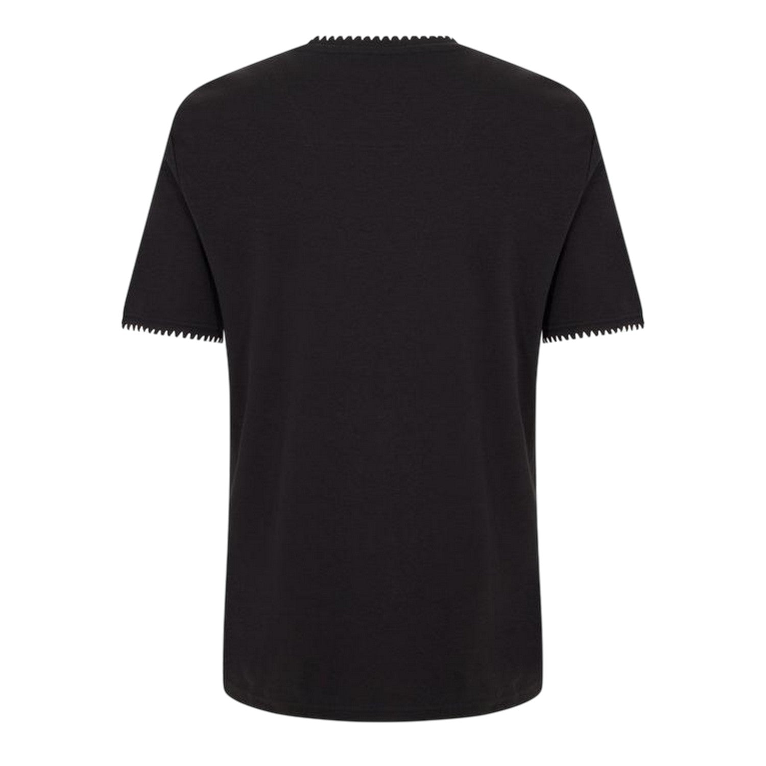 Black-Ecru - Back - Threadbare Mens Perth Knitted T-Shirt