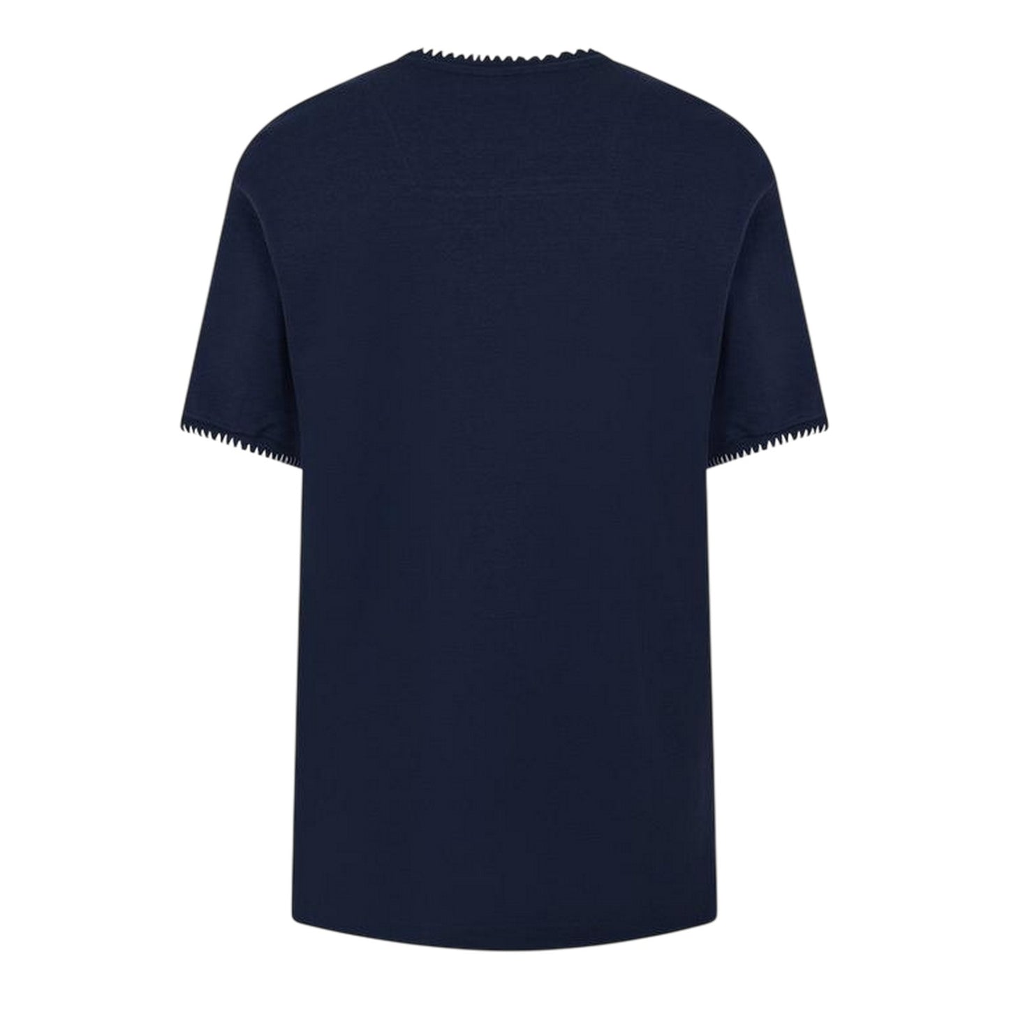 Navy-Ecru - Back - Threadbare Mens Perth Knitted T-Shirt