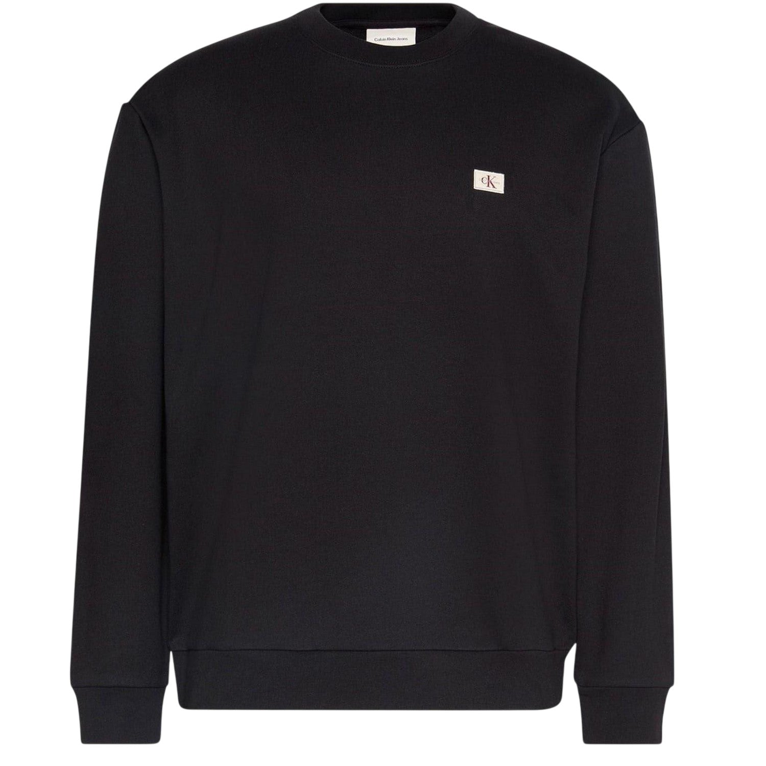 Black - Front - Calvin Klein Mens Woven Sweatshirt