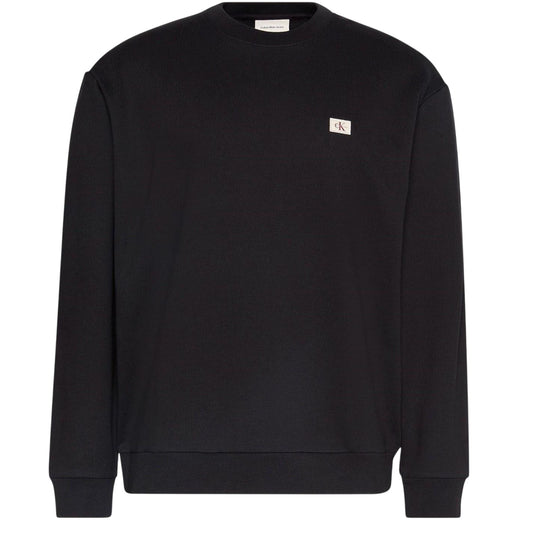 Black - Front - Calvin Klein Mens Woven Sweatshirt