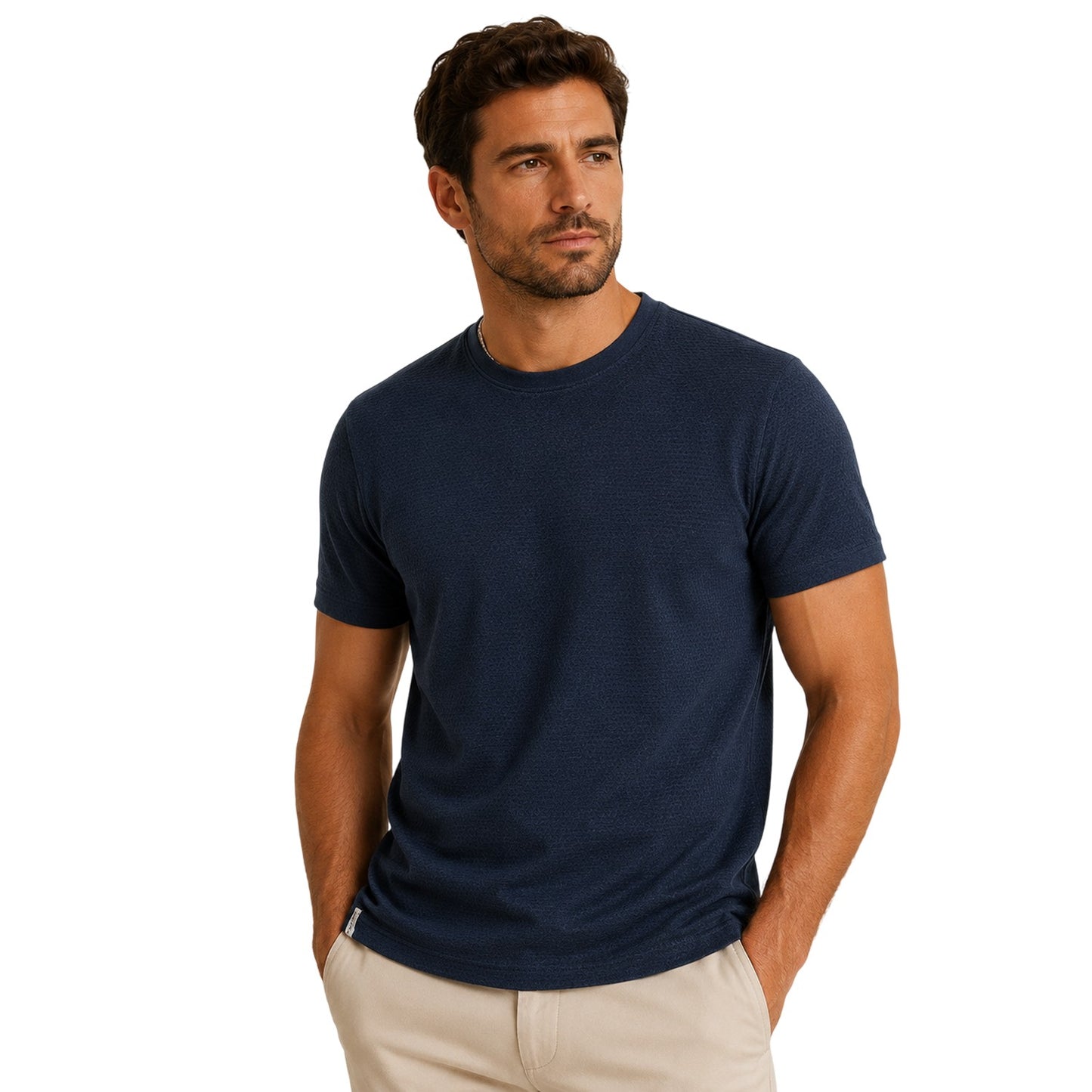 Navy - Back - Threadbare Unisex Adult Gosford Regular T-Shirt