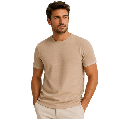 Stone - Back - Threadbare Unisex Adult Gosford Regular T-Shirt