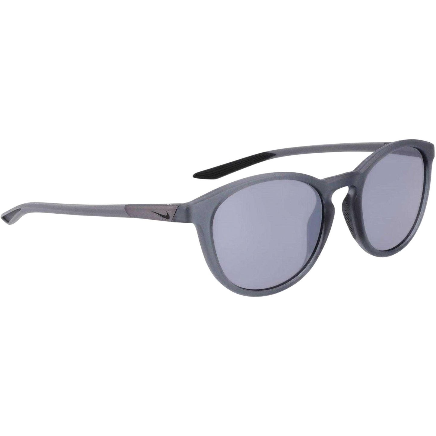 Dark Grey-Silver Grey - Front - Nike Mens Evolution Round Frame Sunglasses