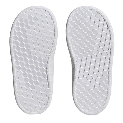 White-Grey - Lifestyle - Adidas Childrens-Kids Advantage Court Lifestyle Trainers