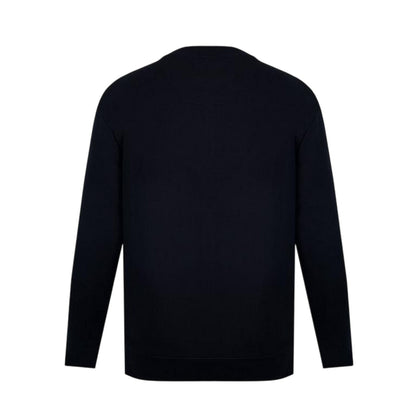Black - Back - Firetrap Mens Logo Regular Sweater Top