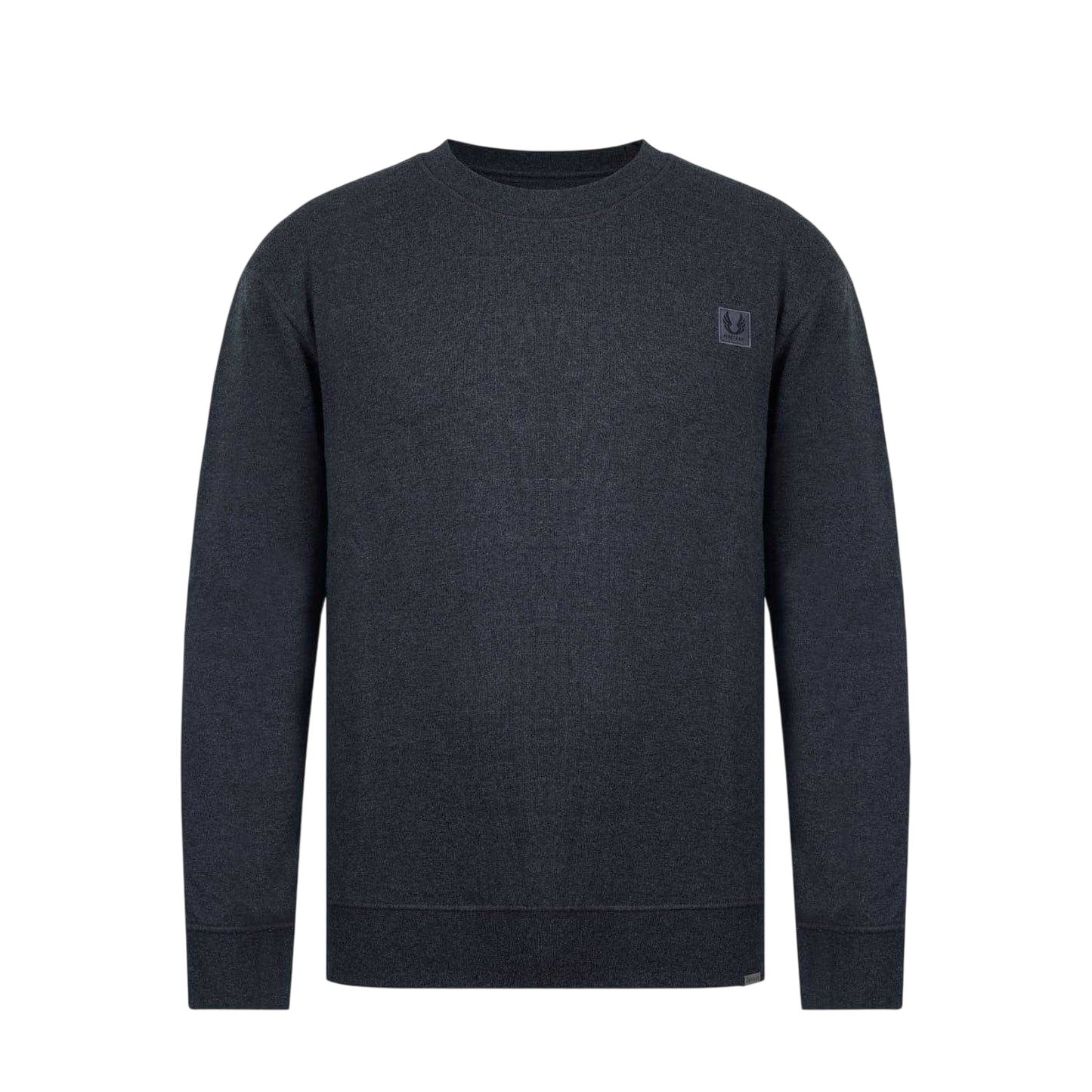 Charcoal Marl - Front - Firetrap Mens Logo Regular Sweater Top