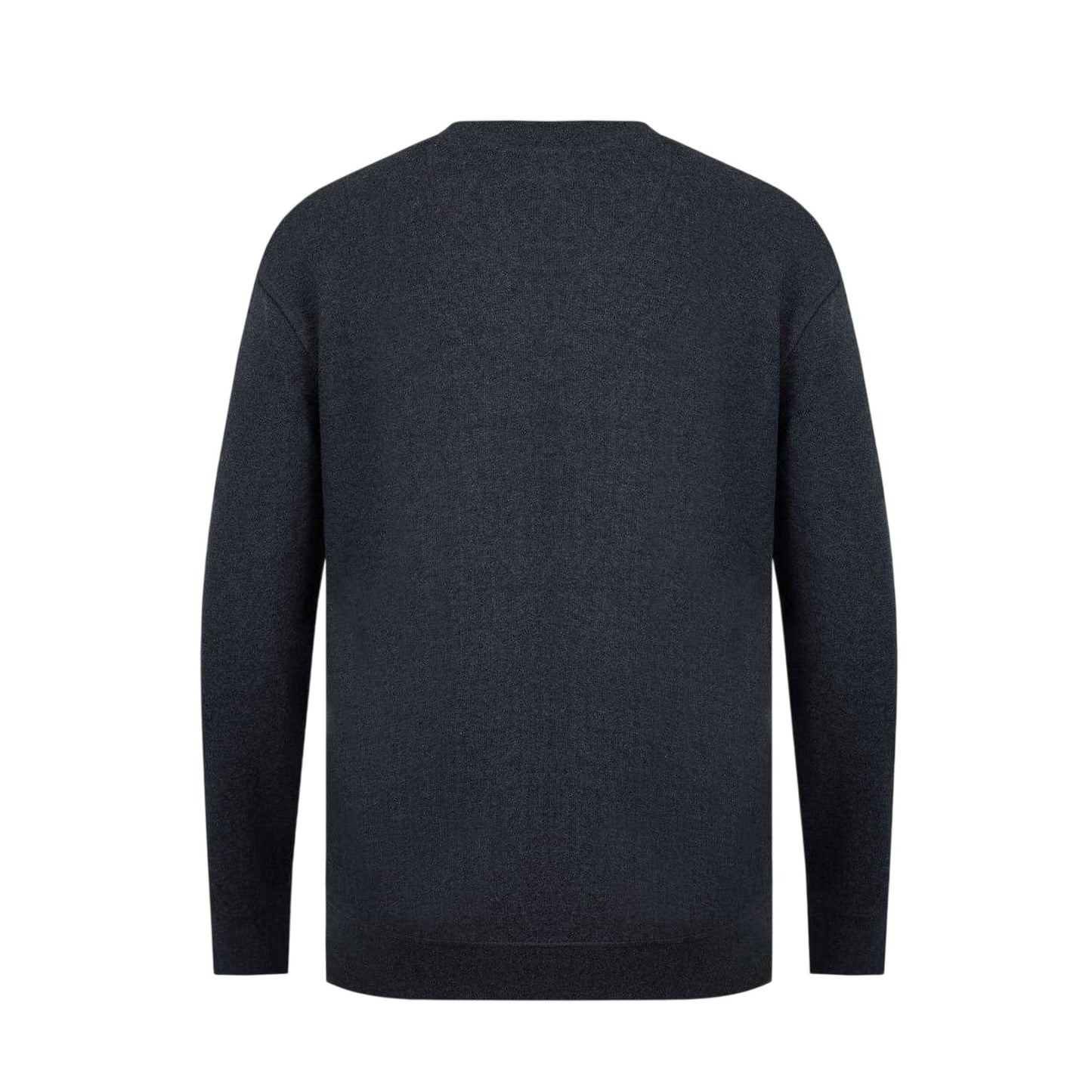Charcoal Marl - Back - Firetrap Mens Logo Regular Sweater Top
