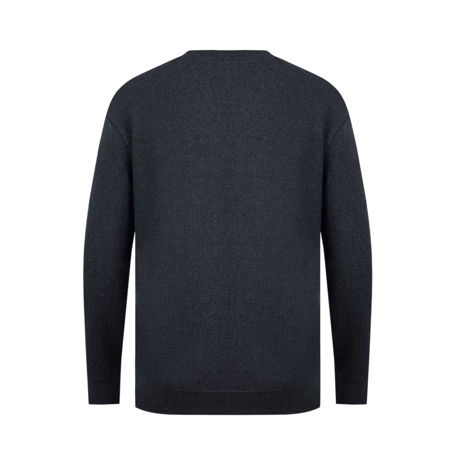 Charcoal Marl - Back - Firetrap Mens Logo Regular Sweater Top