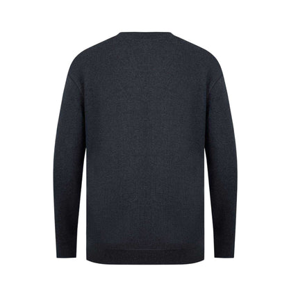 Charcoal Marl - Back - Firetrap Mens Logo Regular Sweater Top
