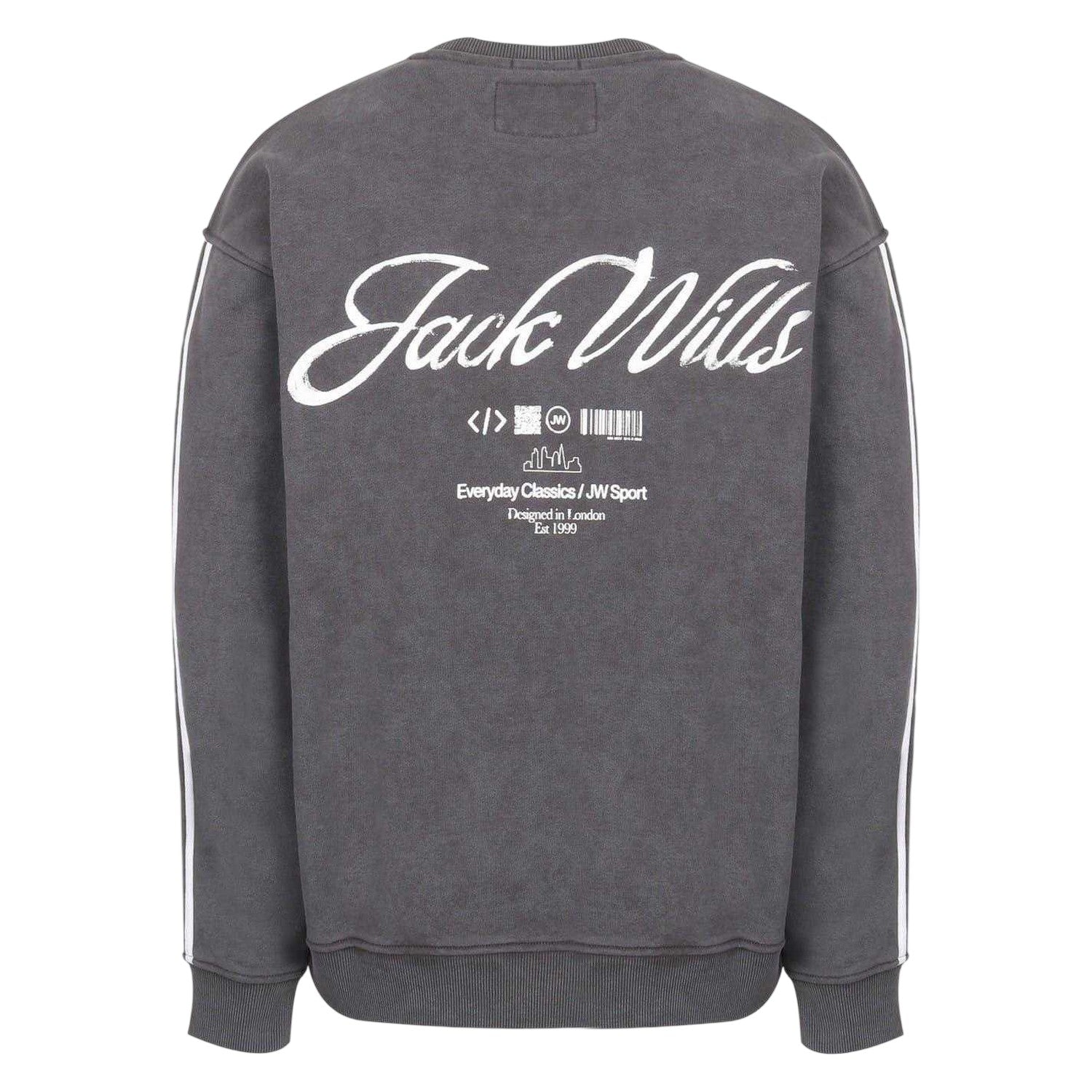 Iron - Back - Jack Wills Mens Watercolour Crew Neck Sweatshirt