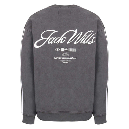 Iron - Back - Jack Wills Mens Watercolour Crew Neck Sweatshirt