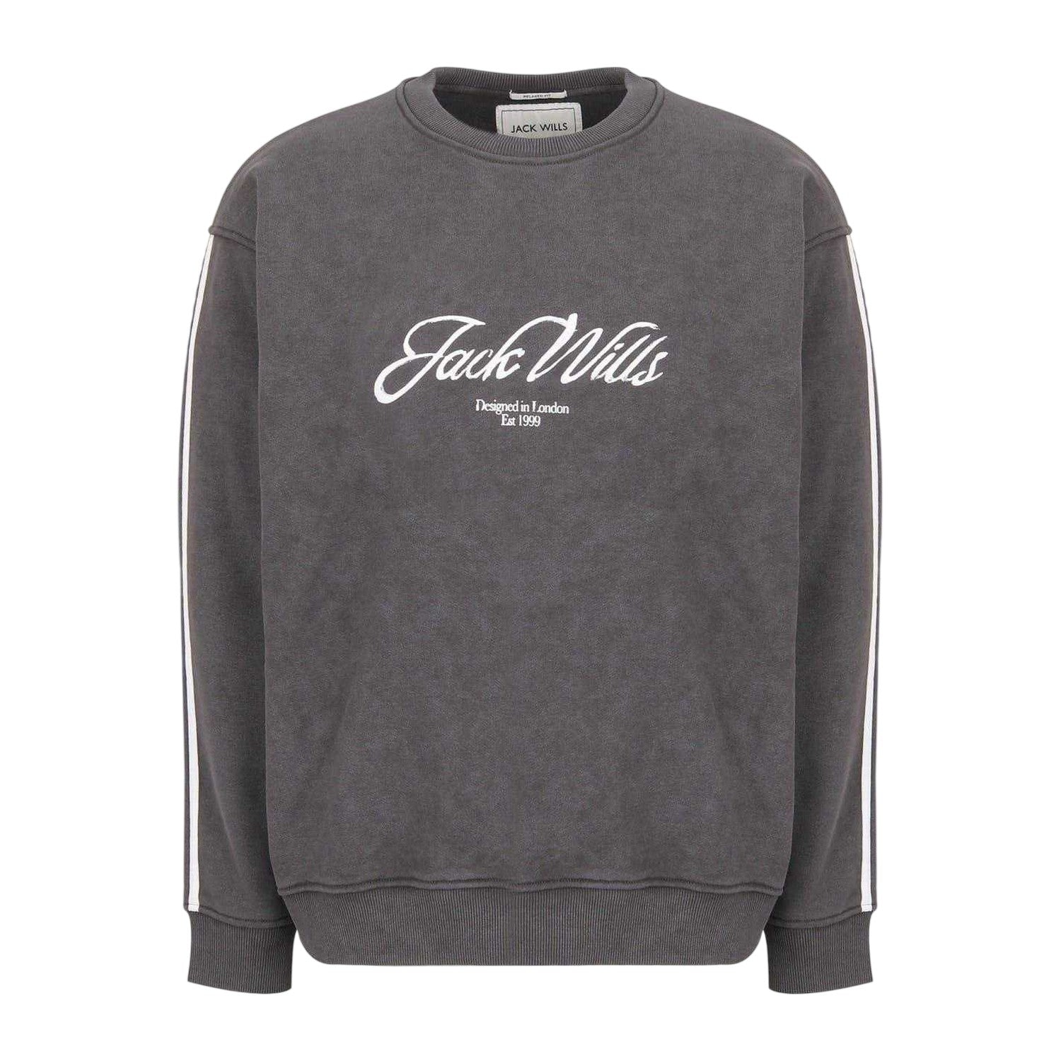 Iron - Front - Jack Wills Mens Watercolour Crew Neck Sweatshirt