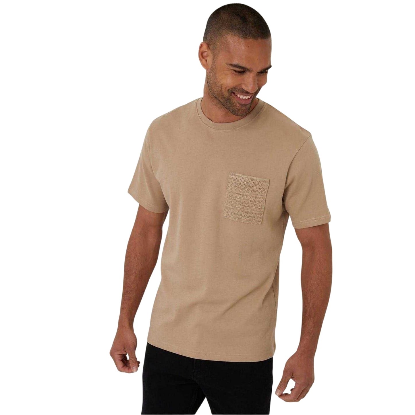 Stone - Front - Threadbare Mens Havana T-Shirt