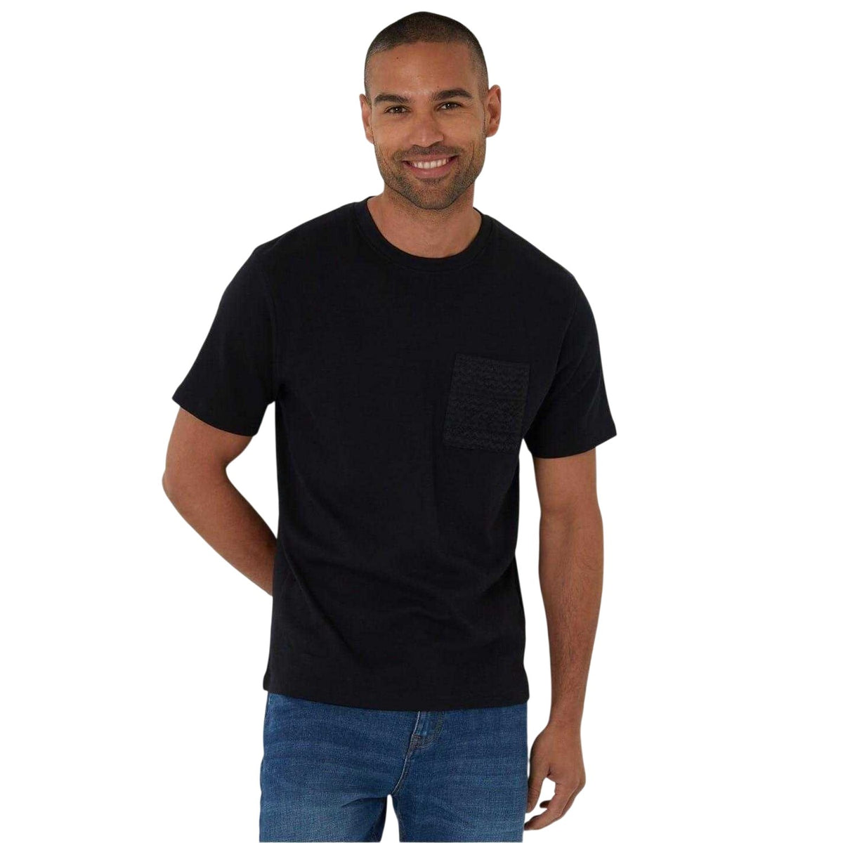 Black - Front - Threadbare Mens Havana T-Shirt
