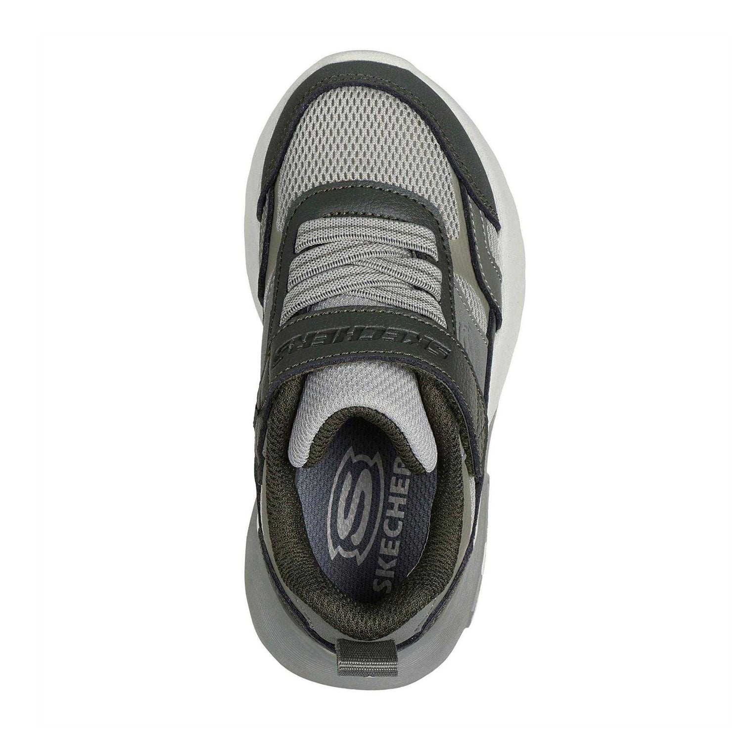 Olive - Lifestyle - Skechers Childrens-Kids SKX 225 Leather Trainers