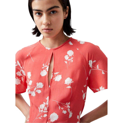 Cayenne - Side - French Connection Womens-Ladies Keyhole Midi Dress