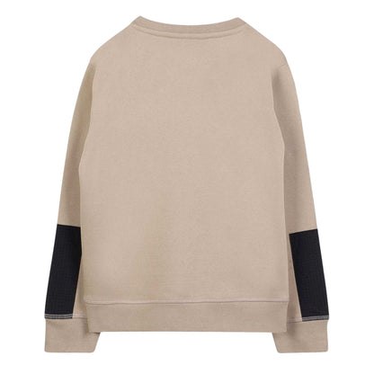 Stone - Back - Hugo Childrens-Kids Patch Crew Neck Sweatshirt