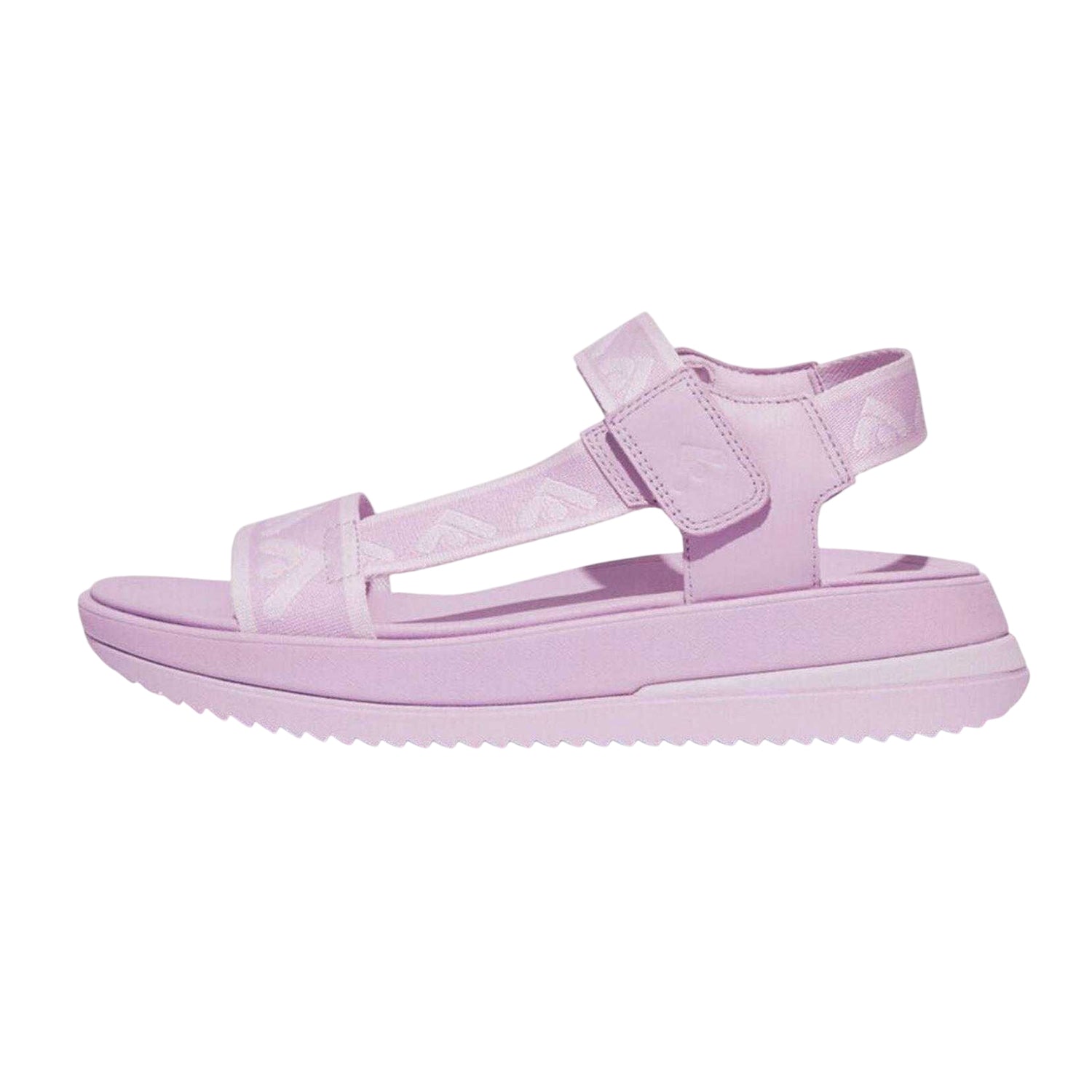 Lilac - Back - FitFlop Womens-Ladies Webbing Platform Sandals