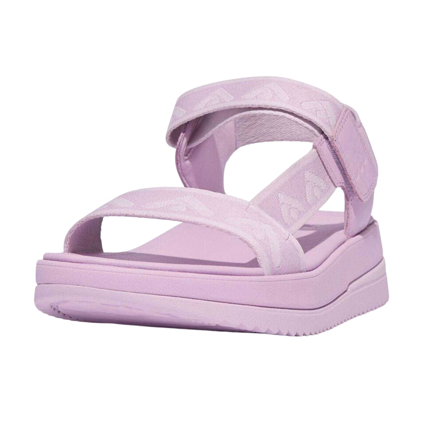 Lilac - Side - FitFlop Womens-Ladies Webbing Platform Sandals