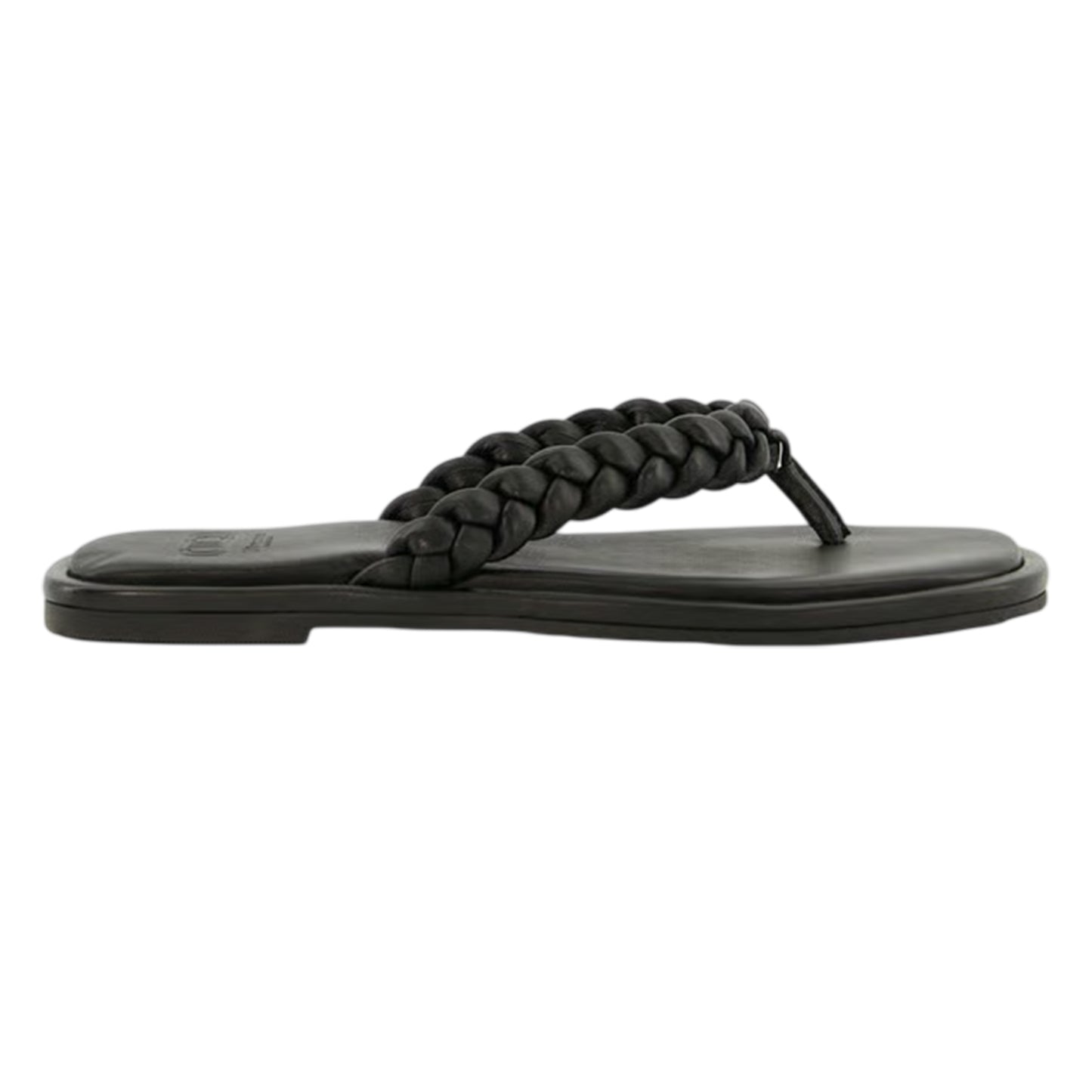 Black - Front - Dune London Womens-Ladies Toe Post Flat Sandals