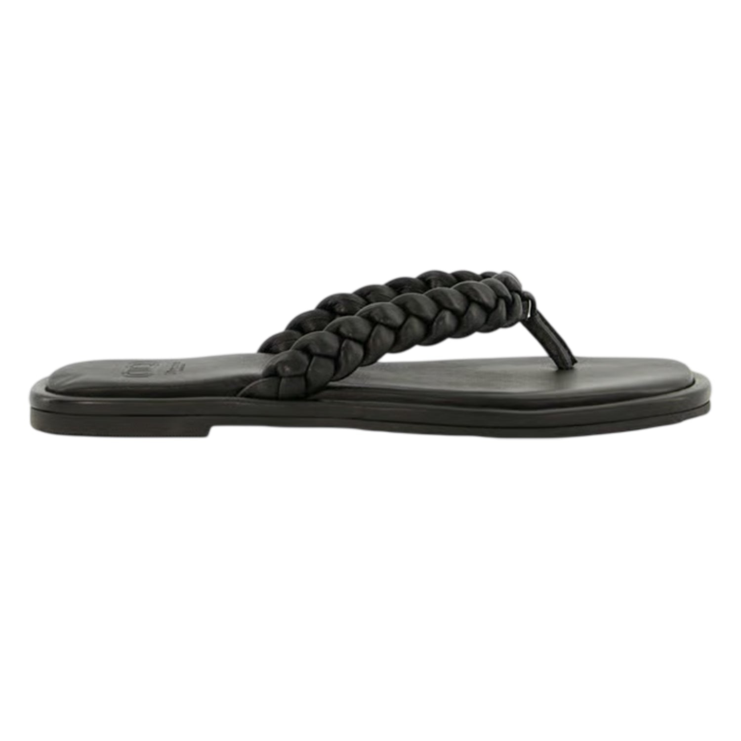 Black - Front - Dune London Womens-Ladies Toe Post Flat Sandals
