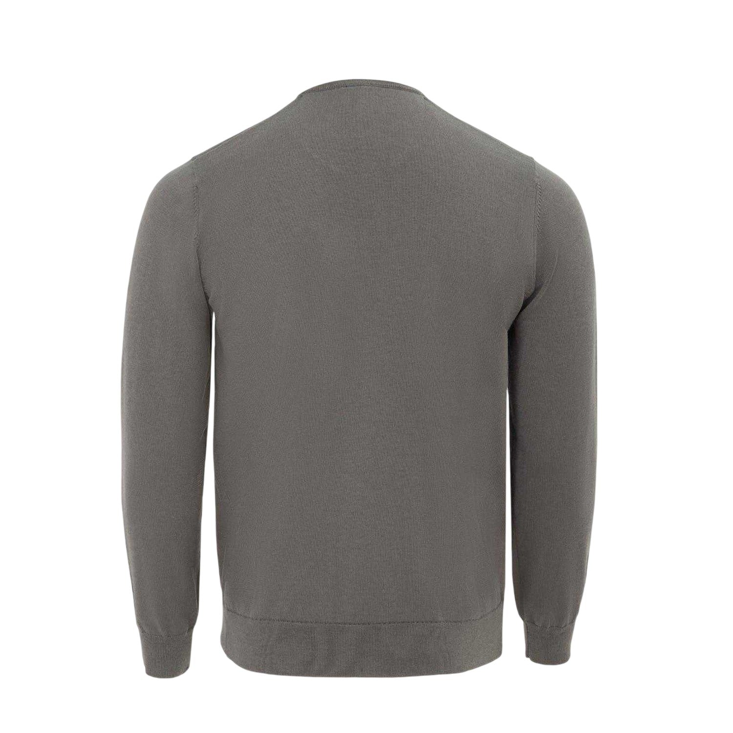 Slate - Back - Giorgio Mens Knitted V Neck Jumper