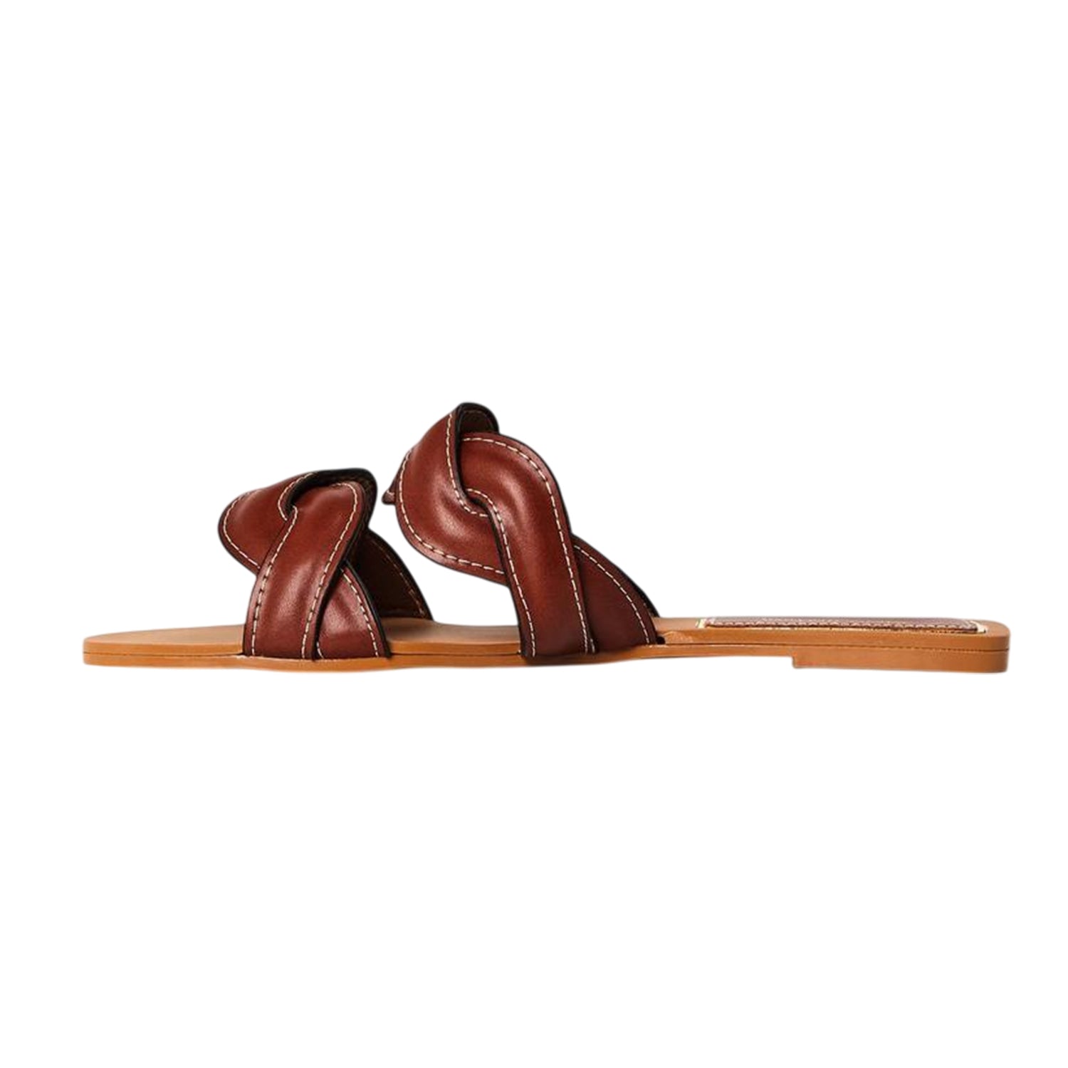 Tan - Back - Where´s That From Womens-Ladies Braided Casual Flat Sandals