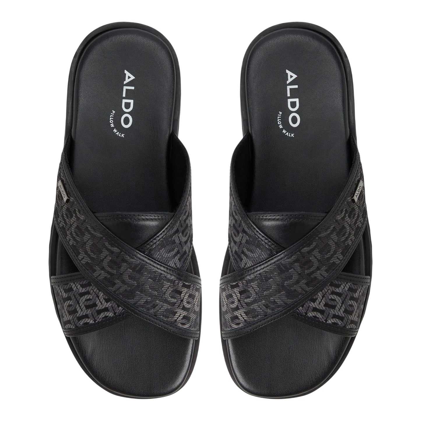 Black - Lifestyle - Where´s That From Womens-Ladies Floral Pattern Raffia Flat Slides