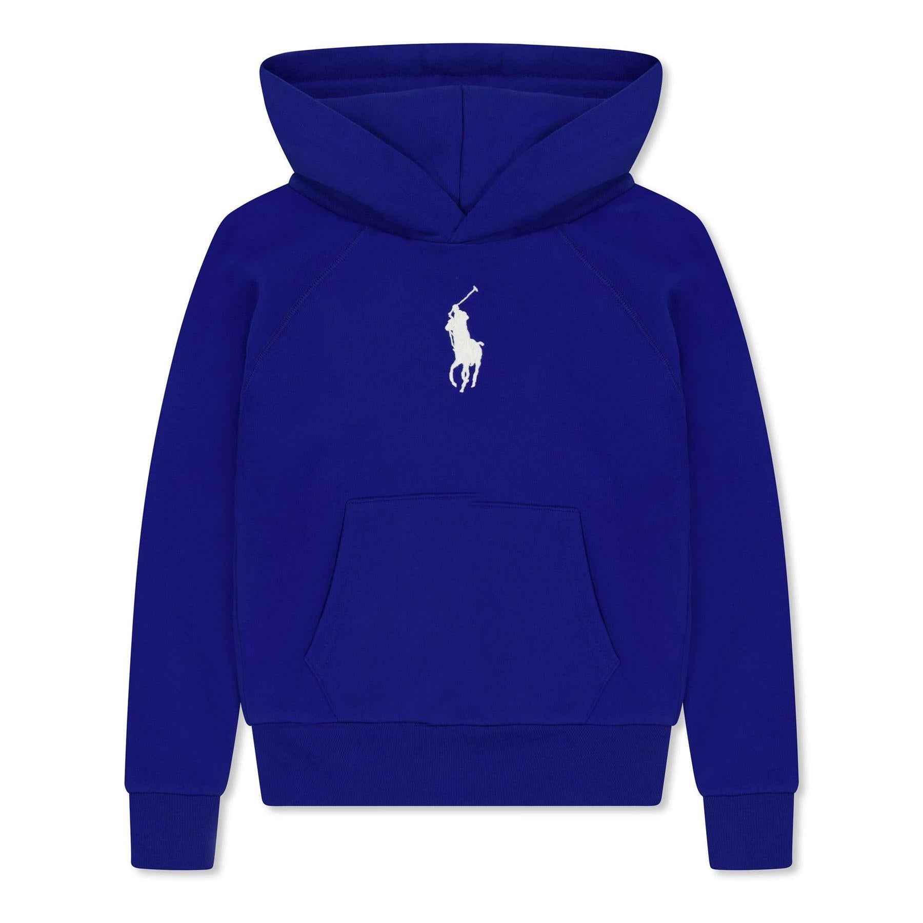 Blue Sapphire - Front - Ralph Lauren Childrens-Kids Polo Hoodie