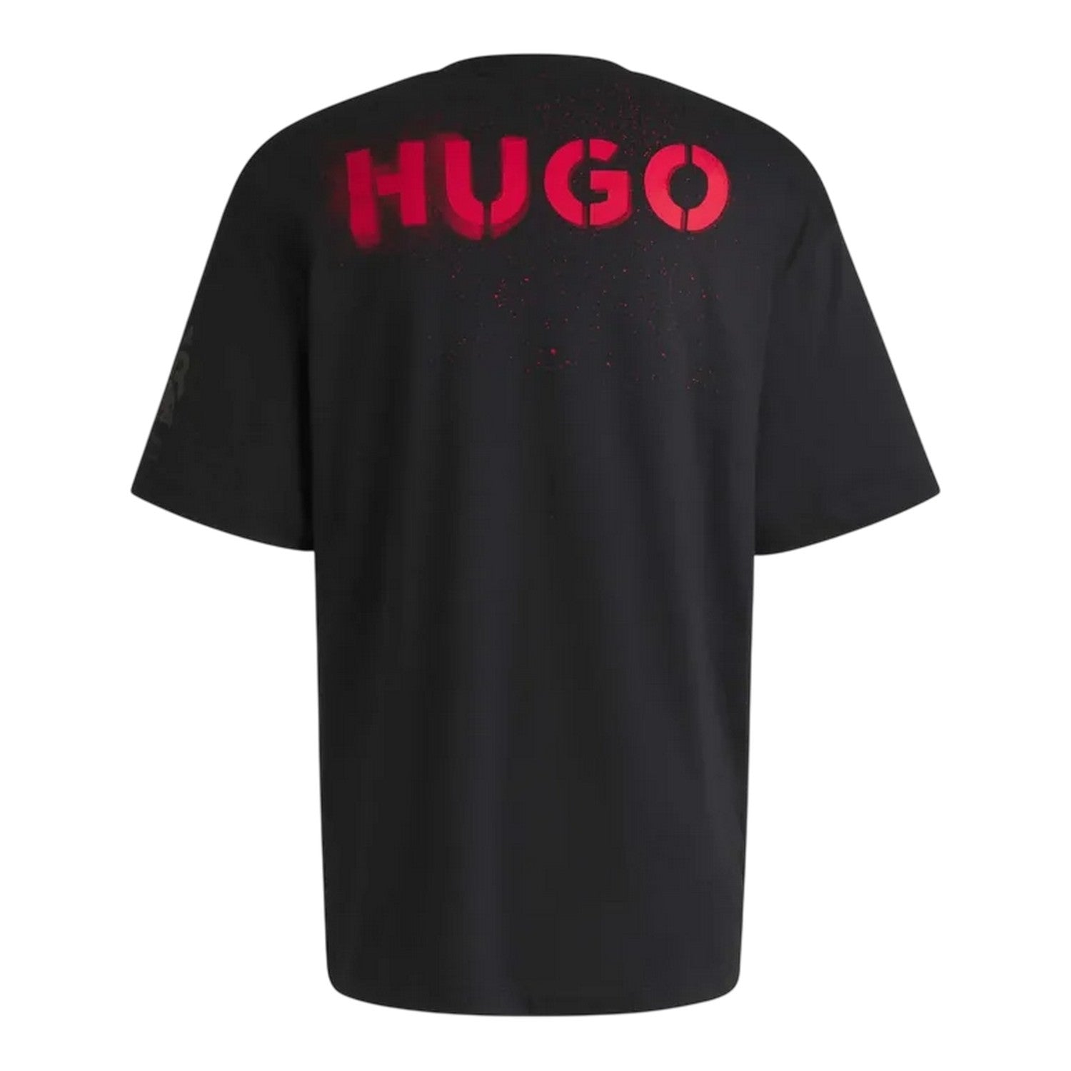 Black - Back - Hugo Mens Las Vegas Special Artwork T-Shirt