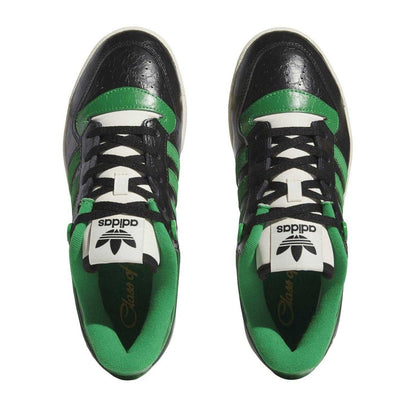 Black - Lifestyle - Adidas Unisex Adult Rivalry Leather Low Flat Trainers