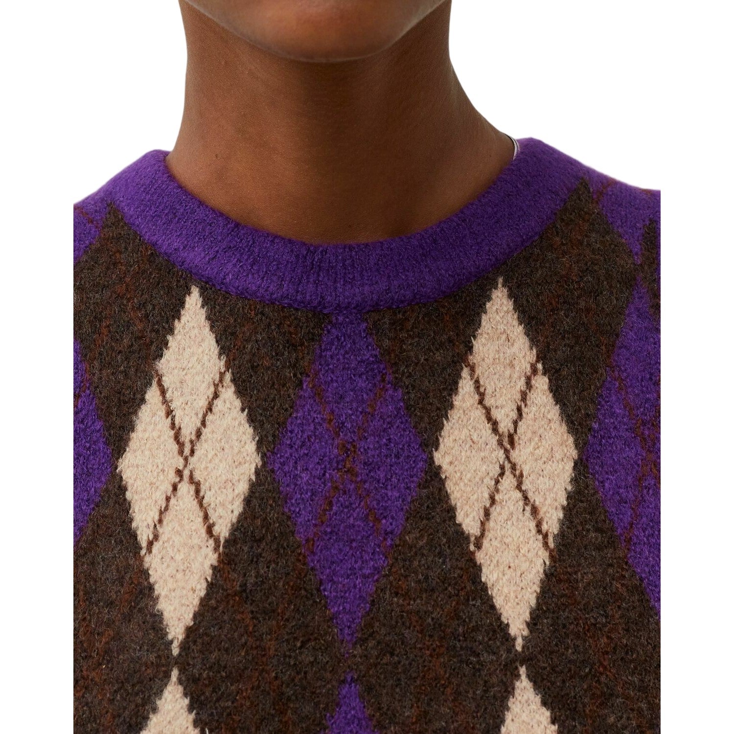 Forest-Plum - Back - Levis Womens-Ladies Deja Vu Cropped Sleeveless Sweater Vest