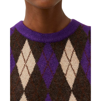 Forest-Plum - Back - Levis Womens-Ladies Deja Vu Cropped Sleeveless Sweater Vest