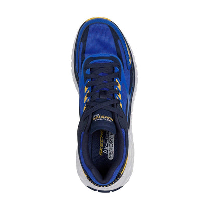Blue - Lifestyle - Skechers Mens Monster Evo Leather Low Cut Running Trainers