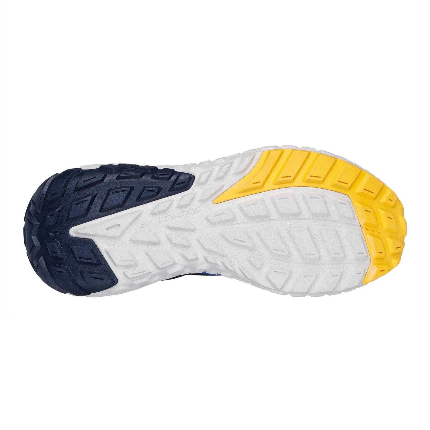 Blue - Pack Shot - Skechers Mens Monster Evo Leather Low Cut Running Trainers