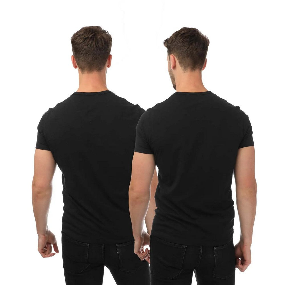 Black - Back - Emporio Armani Mens T-Shirt (Pack of 2)