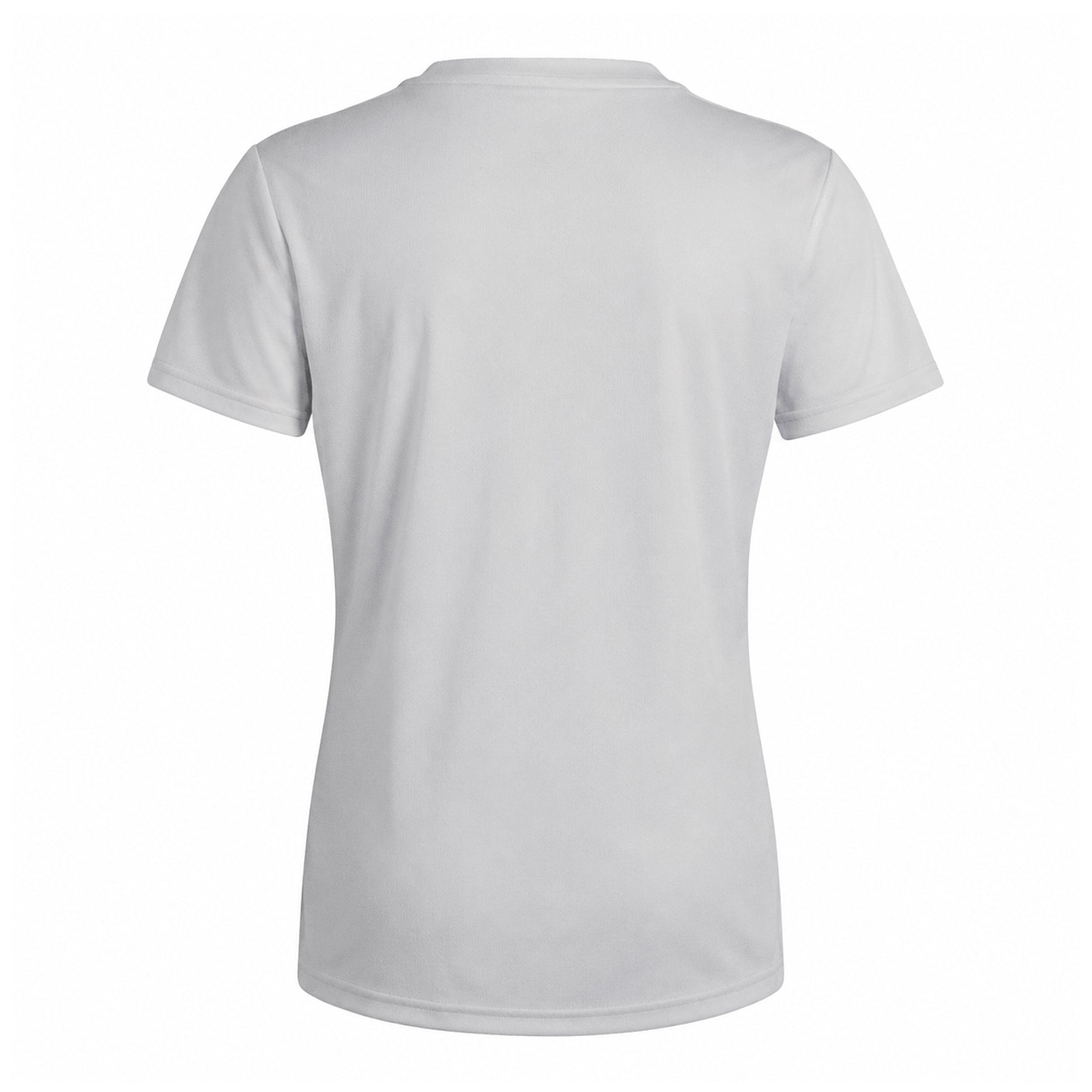 Grey - Back - Adidas Womens-Ladies Designed 2 Move 3 Stripes T-Shirt