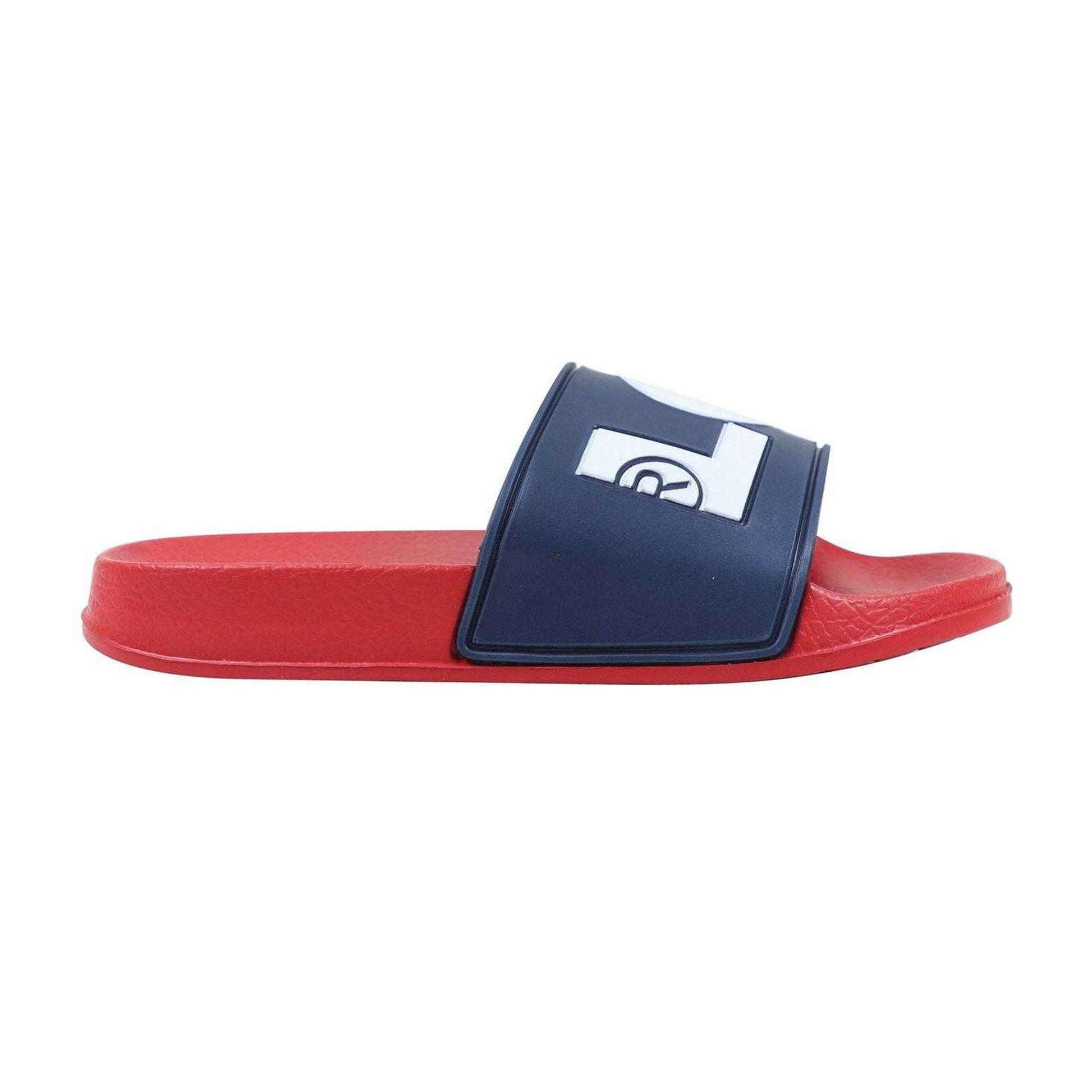 Navy-Red - Lifestyle - Levis Unisex Adult Relaxed Fit Flat Sliders