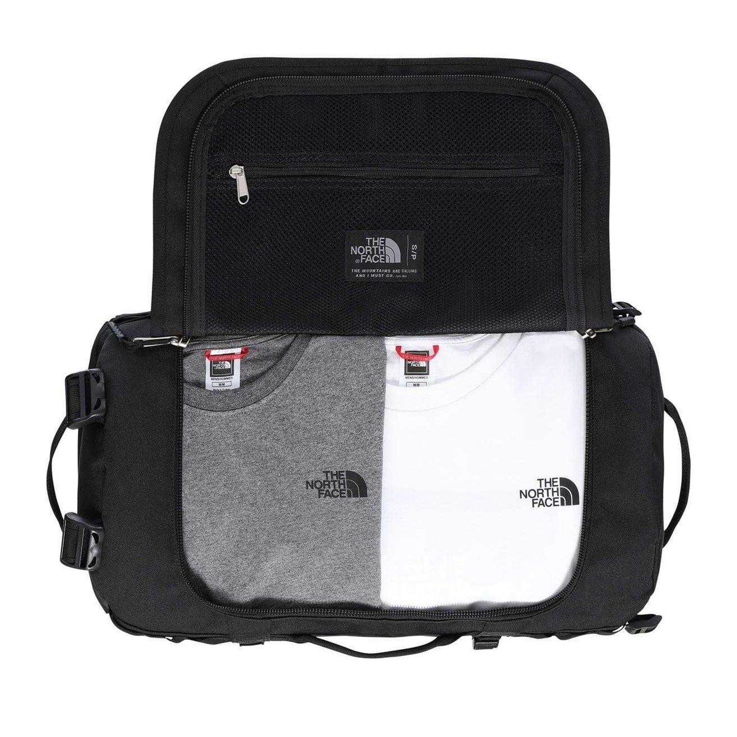 Black - Side - The North Face Base Camp Travel 50L Duffle Bag