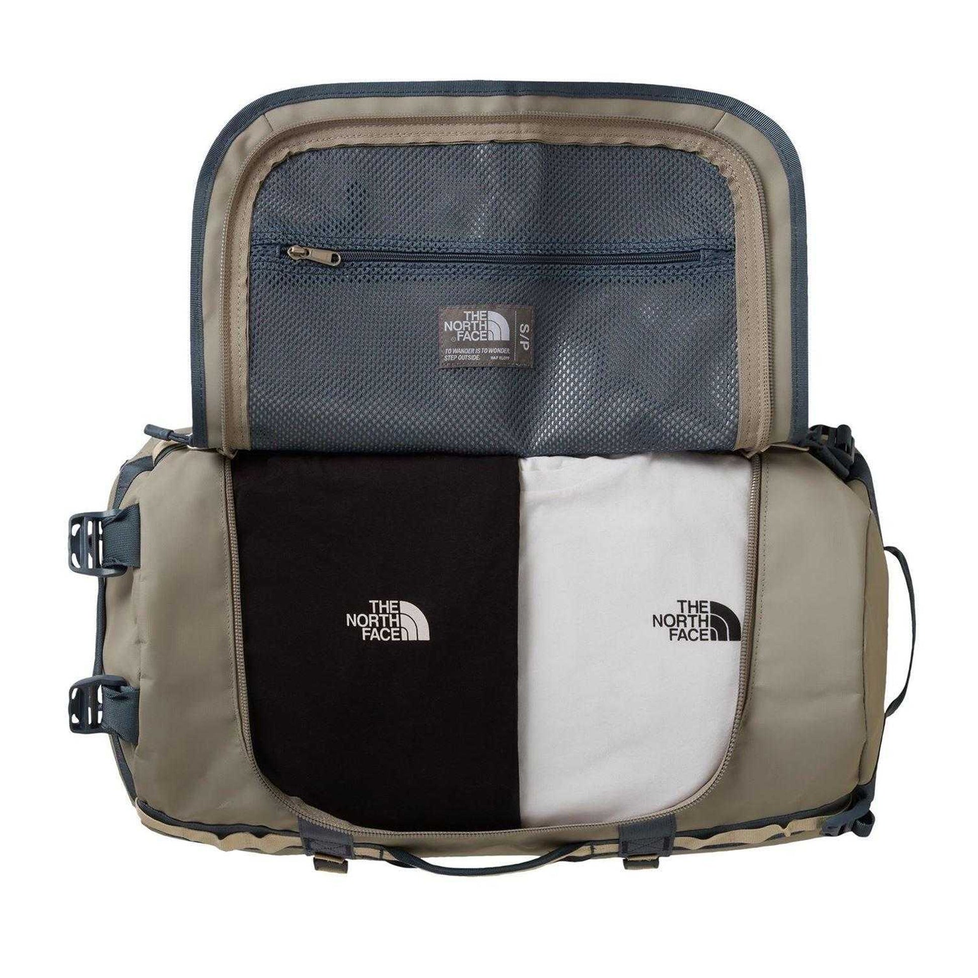 Stone-Granite - Side - The North Face Base Camp Travel 50L Duffle Bag