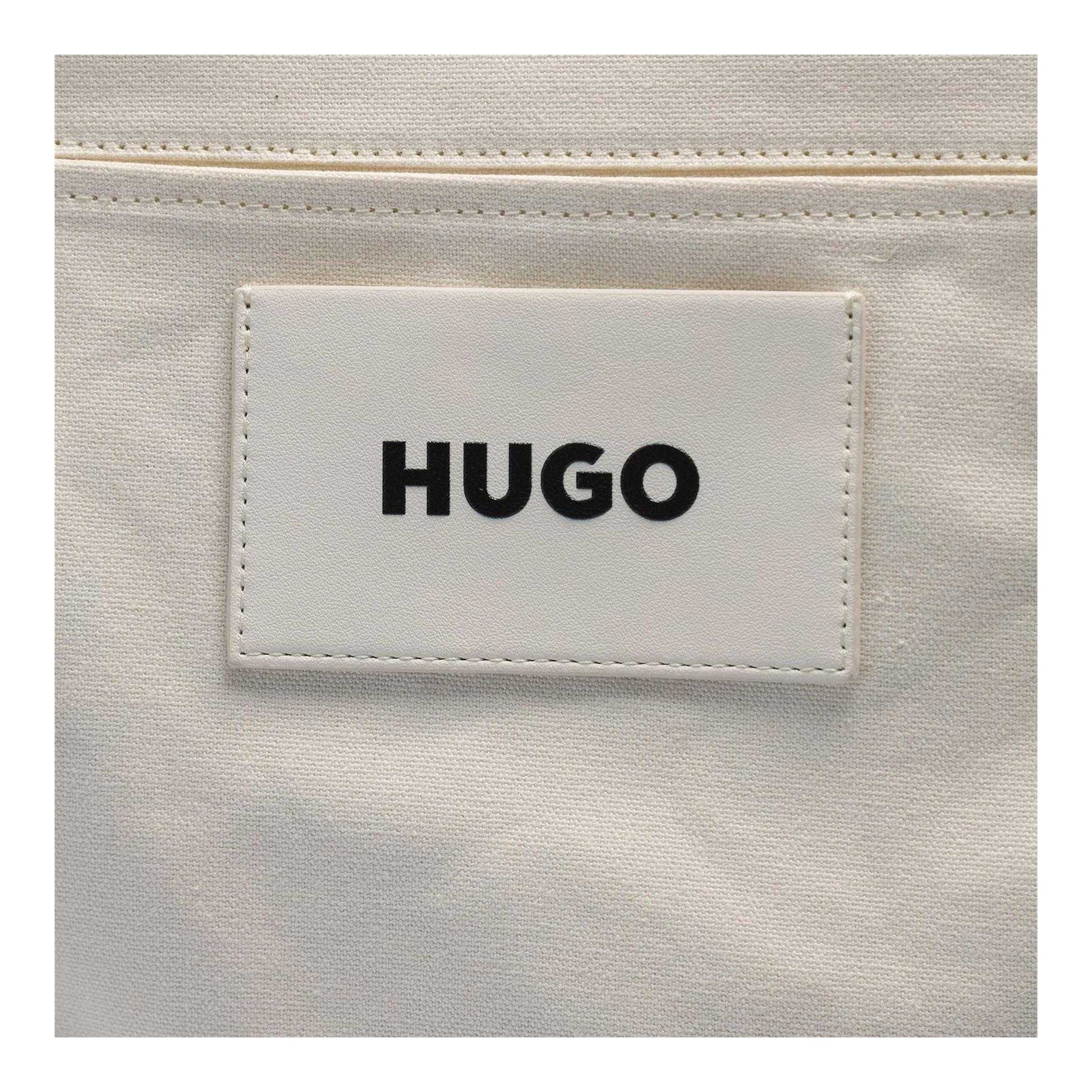 White Faded White - Pack Shot - Hugo Womens-Ladies Becky Canvas Tote Bag
